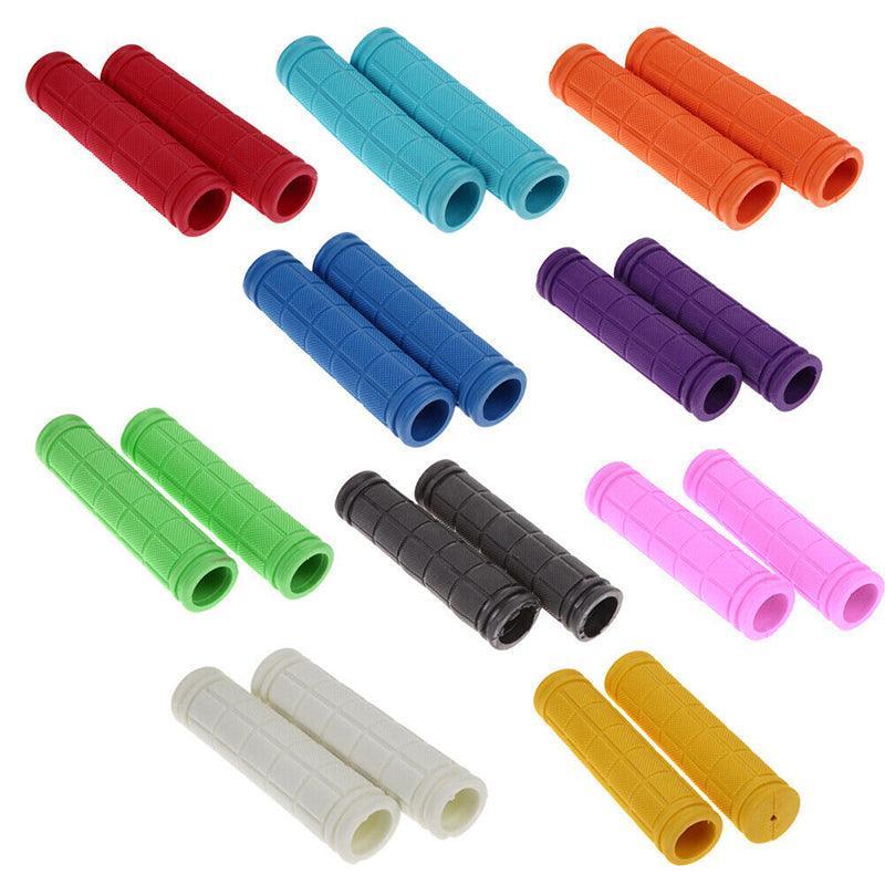 Rubber Grips For Bmx Mtb Cycle Road Mountain Bike Scooter Bicycle Handle Bar - White