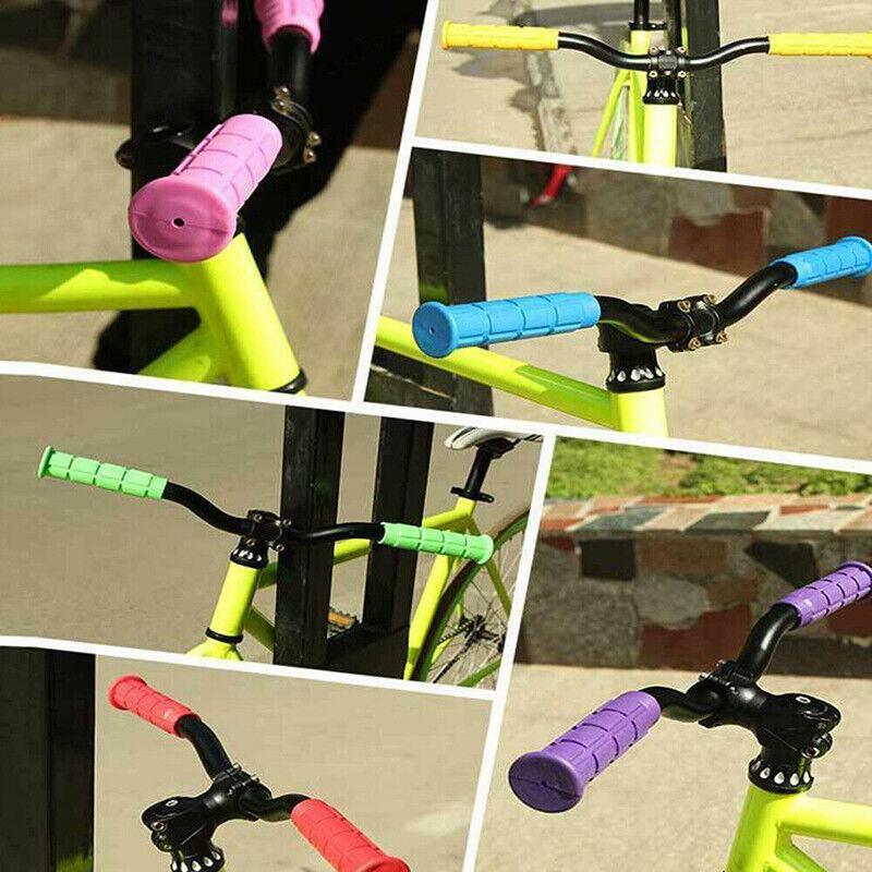 Rubber Grips For Bmx Mtb Cycle Road Mountain Bike Scooter Bicycle Handle Bar - White