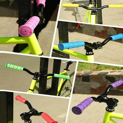 Rubber Grips For Bmx Mtb Cycle Road Mountain Bike Scooter Bicycle Handle Bar - White