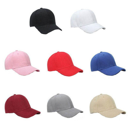 Summer Multi-colour Shade Baseball Cap Outdoor Peaked Sun Visor Hat - Grey