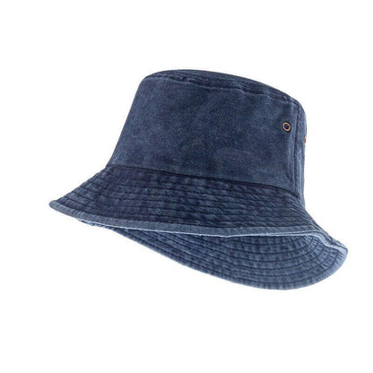 Unisex Men Women Washed Cotton Outdoor Camping Sports Bucket Hats Fisherman Hat - Grey