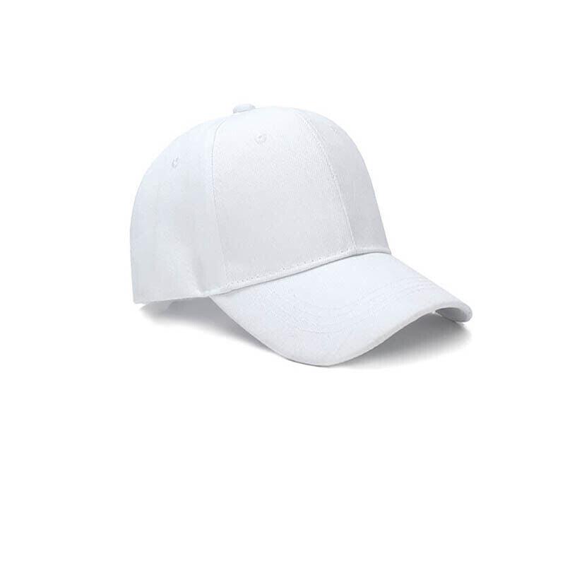 Summer Multi-colour Shade Baseball Cap Outdoor Peaked Sun Visor Hat - White