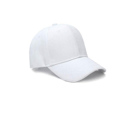 Summer Multi-colour Shade Baseball Cap Outdoor Peaked Sun Visor Hat - White