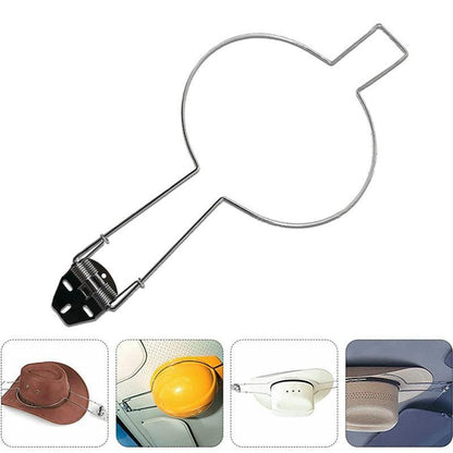 Car Hat Holder Spring Loaded Rack for Akubra Hard Hat Riding Helmet Storage