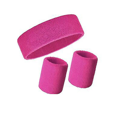 Wristbands Headband Sweatbands Sweat Band For Sport Tennis Badminton Yoga Cotton - Green