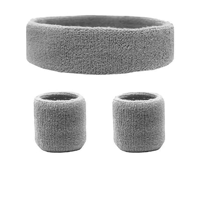 Wristbands Headband Sweatbands Sweat Band For Sport Tennis Badminton Yoga Cotton - Yellow