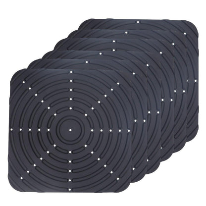 Washable Silicone Nesting Box Bedding Reusable Under Bedding for Chicken Coop - Black-2PCS