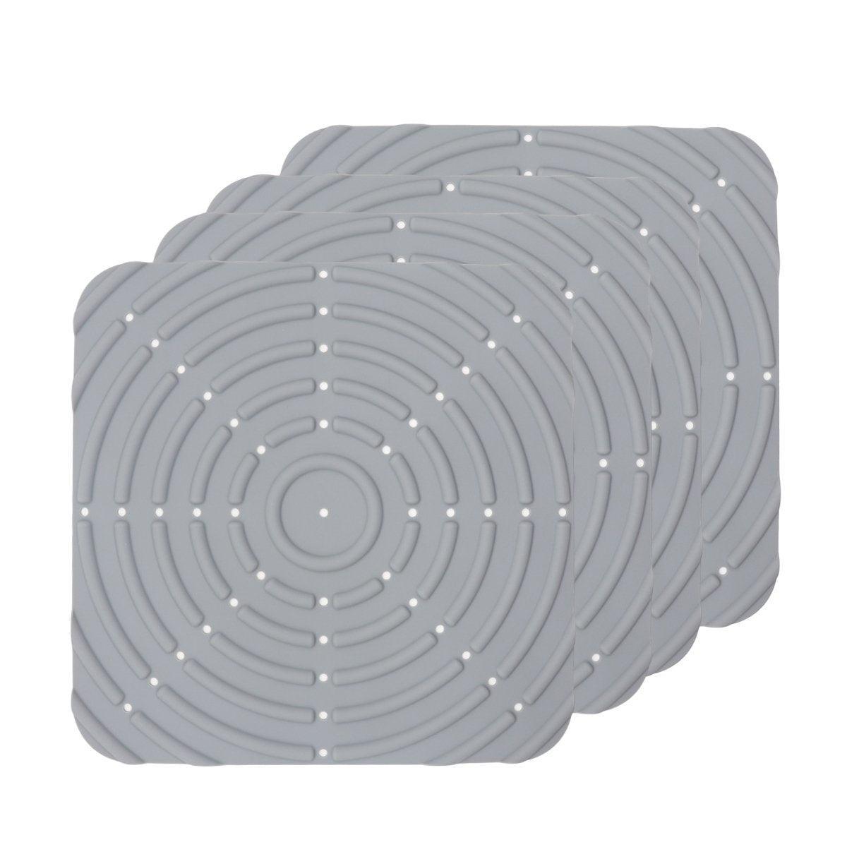 Washable Silicone Nesting Box Bedding Reusable Under Bedding for Chicken Coop - Grey-2PCS