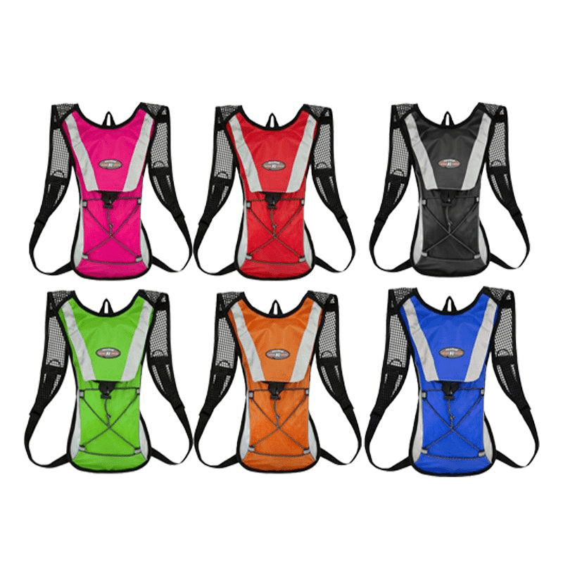 Hydration Pack Backpack Bag with 2L Water Bladder for Hiking Camping Cycling Running - Pink