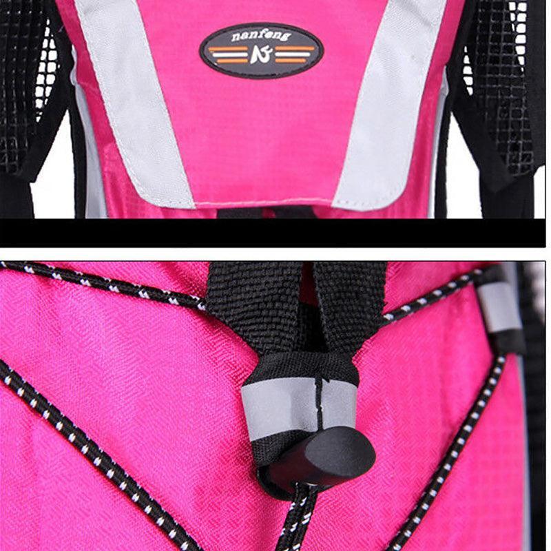 Hydration Pack Backpack Bag with 2L Water Bladder for Hiking Camping Cycling Running - Pink