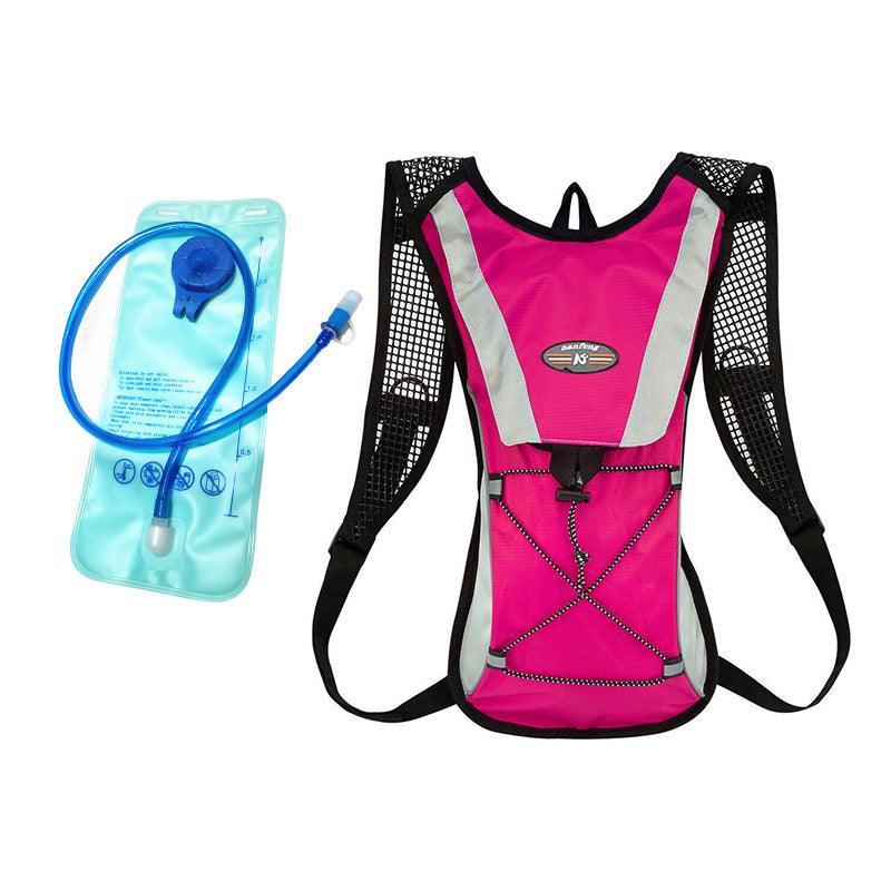 Hydration Pack Backpack Bag with 2L Water Bladder for Hiking Camping Cycling Running - Pink