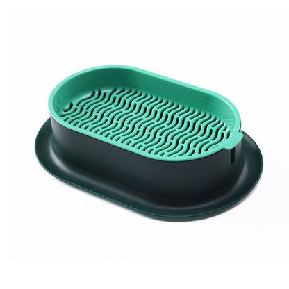 Catnip Hydroponic Box with Cat Snacks Growing Kit for Cats Fresh Catnip Bowl - Blue
