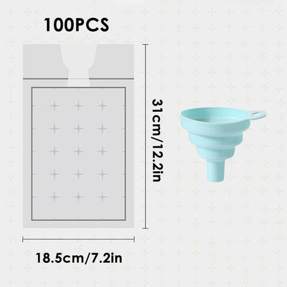 Disposable Ice Pack Bag 100PCS Water Injection Ice Cube Mold Tear Ice Grid