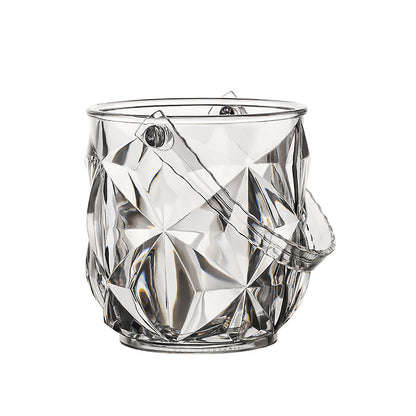 Acrylic Ice Bucket Transparent Champagne Cooler Home Bar Wine Chiller Bucket - Crystal