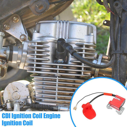 High Voltage Red Ignition Coil Pack for 47cc 49cc Dirt Bike ATV Mini Moto