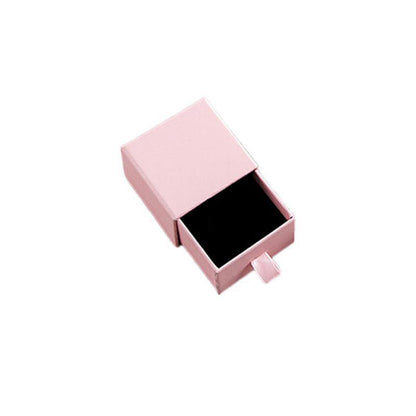 Jewellery Gift Box Necklace Ring Bracelet Bangle Earring Cardboard Box 5*5*3.5cm - Black