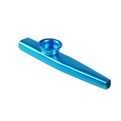 Kazoo Musical Instrument Mouth Flute Diaphragm Guitar Partner Harmonica Style - Silver