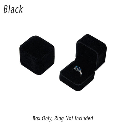 10X Flannel Ring Jewelry Earring Ring Jewelry Boxes Exquisite Gift Organizer - Pink Grey