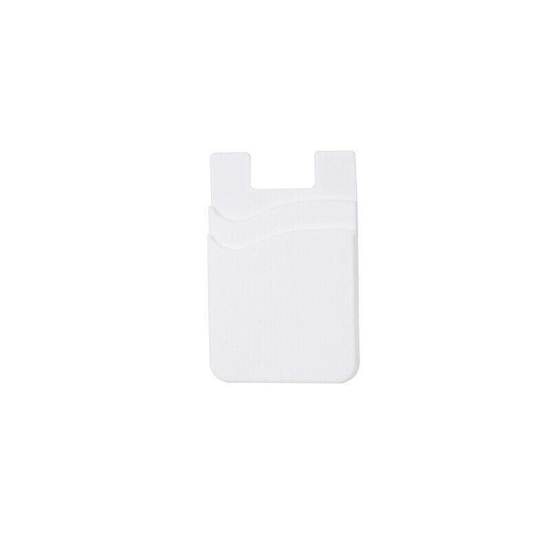 Silicone Phone Card Holder Double Layer Adhesive Wallet with 3M Backing - Green