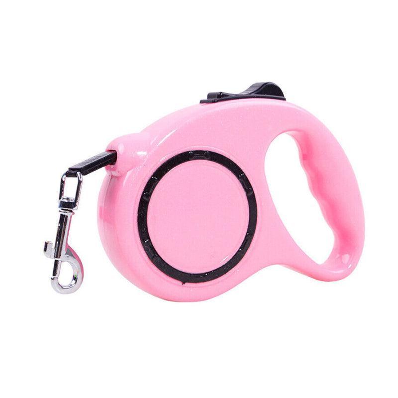 5M Dog Lead Leash Strong Retractable Extendable 5M Lockable Heavy Duty 15Kg - Yellow