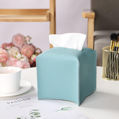 Large Size Tissue Box Dispenser Paper Holder Napkin Case Pu Leather Cover - Pink - Factory Direct Shop