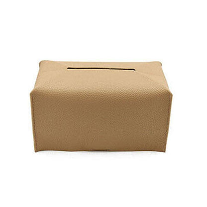 Large Size Tissue Box Dispenser Paper Holder Napkin Case Pu Leather Cover - Pink - Factory Direct Shop