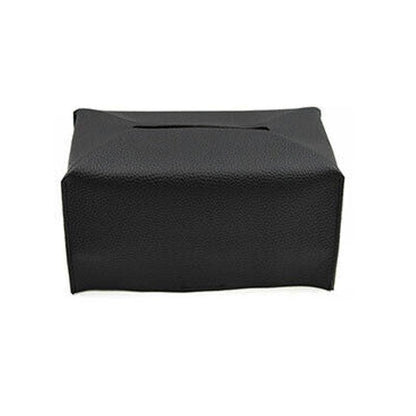 Large Size Tissue Box Dispenser Paper Holder Napkin Case Pu Leather Cover - Yellow - Factory Direct Shop
