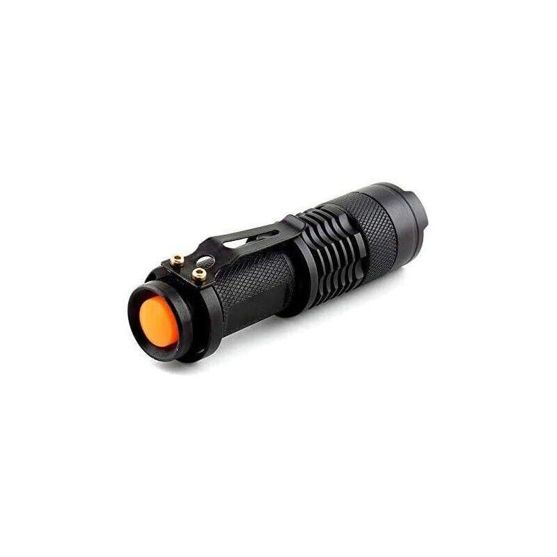 5/10x Mini Q5 LED Flashlight Torch Adjustable Focus Zoom Light Lamp 1200LM - 5PCS