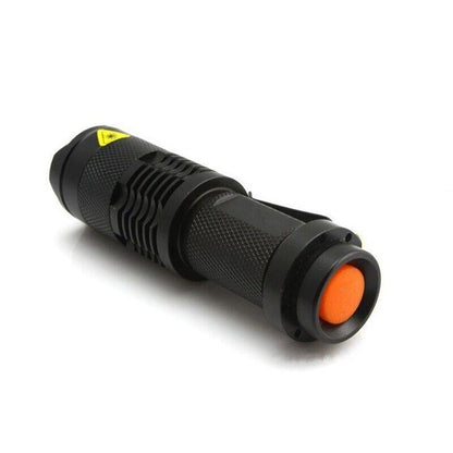 5/10x Mini Q5 LED Flashlight Torch Adjustable Focus Zoom Light Lamp 1200LM - 5PCS