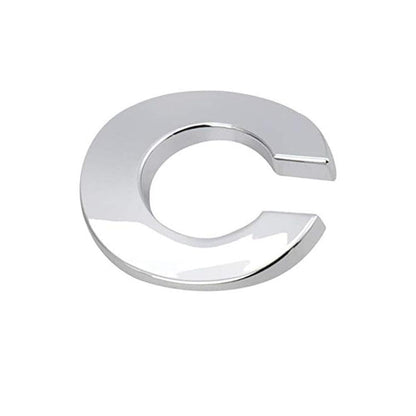 A-Z Alphabet Letters Car Sticker Self Adhesive Auto Badge Emblem 3D Chrome Good - L