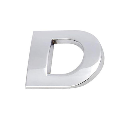 A-Z Alphabet Letters Car Sticker Self Adhesive Auto Badge Emblem 3D Chrome Good - Red L