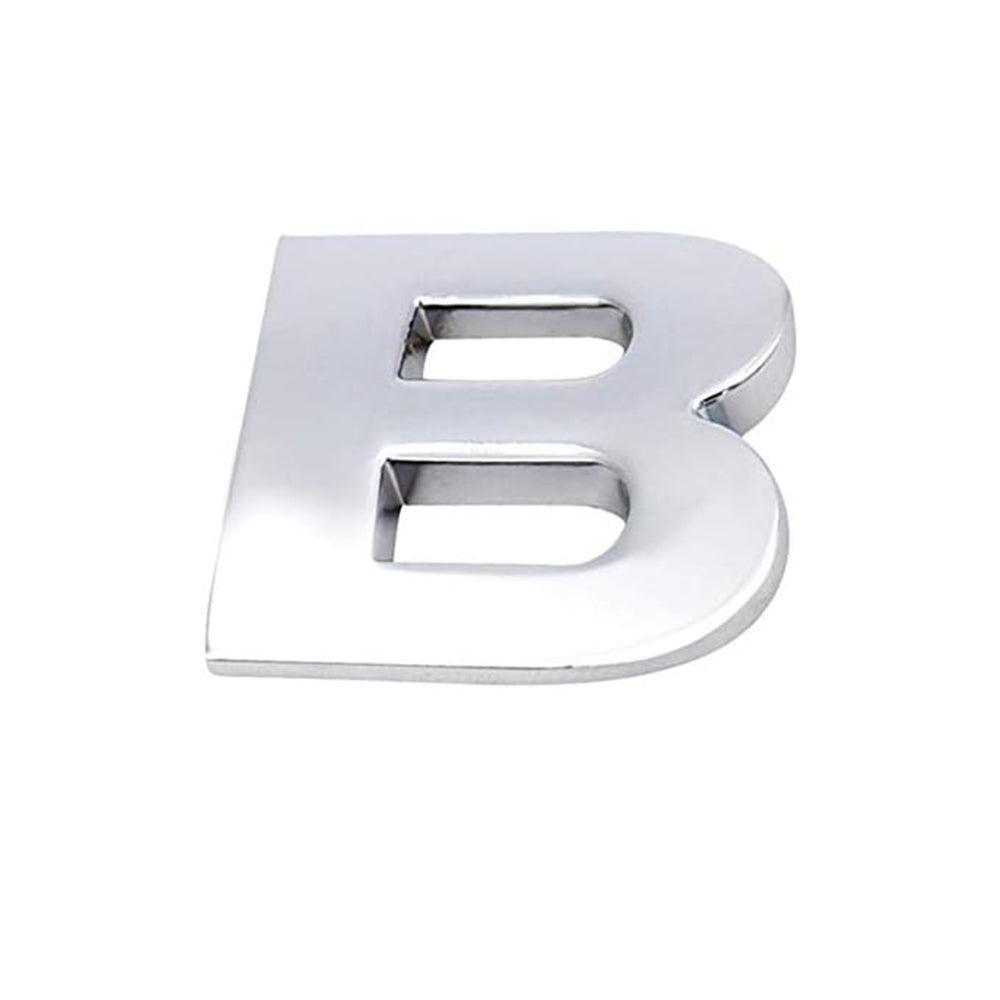 A-Z Alphabet Letters Car Sticker Self Adhesive Auto Badge Emblem 3D Chrome Good - Red S