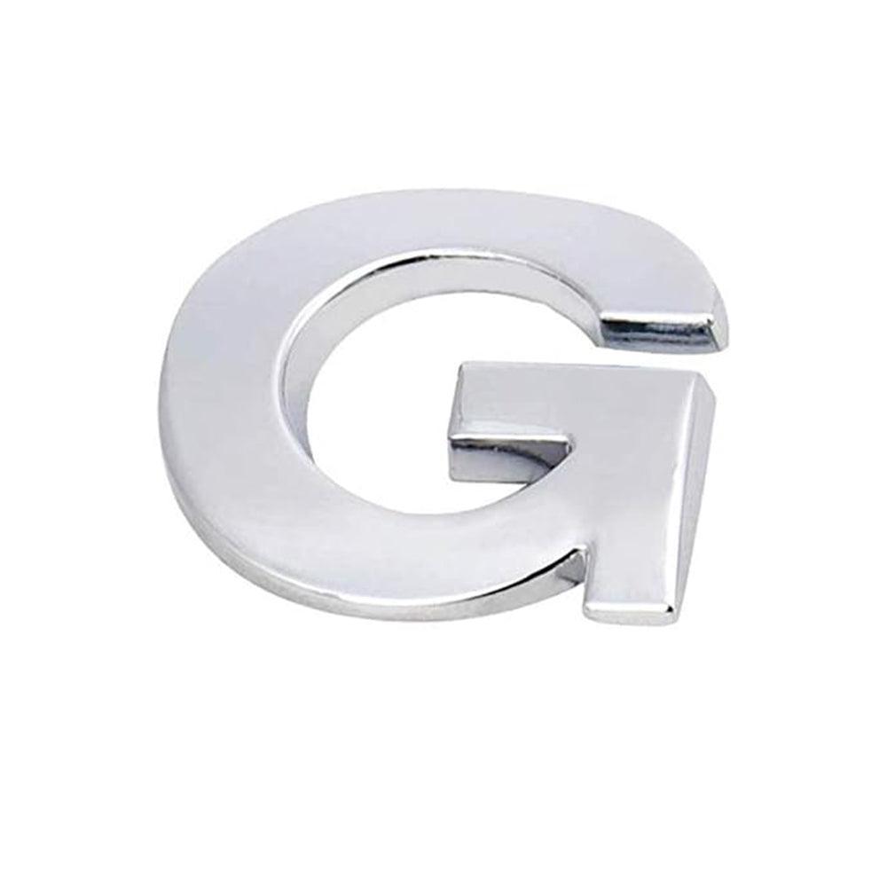 A-Z Alphabet Letters Car Sticker Self Adhesive Auto Badge Emblem 3D Chrome Good - T