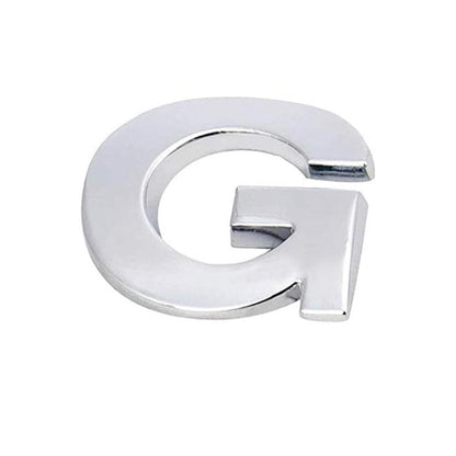 A-Z Alphabet Letters Car Sticker Self Adhesive Auto Badge Emblem 3D Chrome Good - T