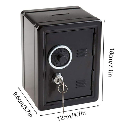 Piggy Bank Safe Cash Register Box Small Household Money Storage Safe