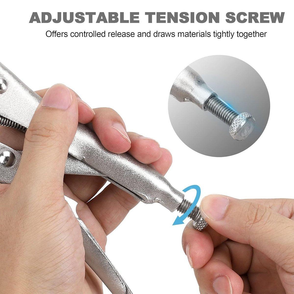 Multi-functional C-type Pliers Strong Manual Grip Round Mouth Clamping Tool - 4inch