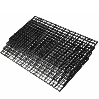 8Pcs Plastic Fish Grid Divider Durable  Holder Fish Tank Tray Egg Crate Aquarium - White