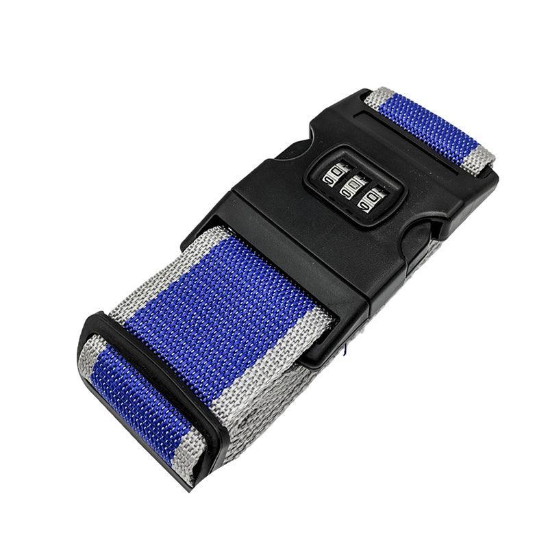 Luggage Strap Code Password Travel Suitcase Secure Lock Safe Nylon Packing Belt - Green+Pink+Red+Black