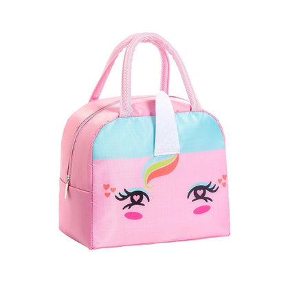 3D Bento Lunch Bag Cartoon Handbag Insulated Food Box Bag for Students LunchTote - Orange Tiger