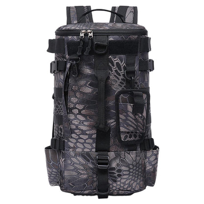 Waterproof Fishing Tackle Bag Large Capacity Multi Functional Shoulder Storage - Black