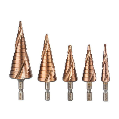 Hss M35 Cobalt Steel Step Cone Drill Bit Hole Saw Cutter 4-12/20/32Mm 5-21/27Mm - M35 Co 4-12mm