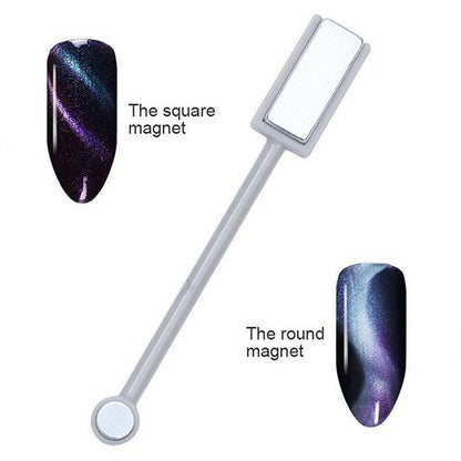 Nail Art Cat Eye Effect Stick for UV Gel Polish Design Tool for Manicure Styling Use - 1PC Multifunction