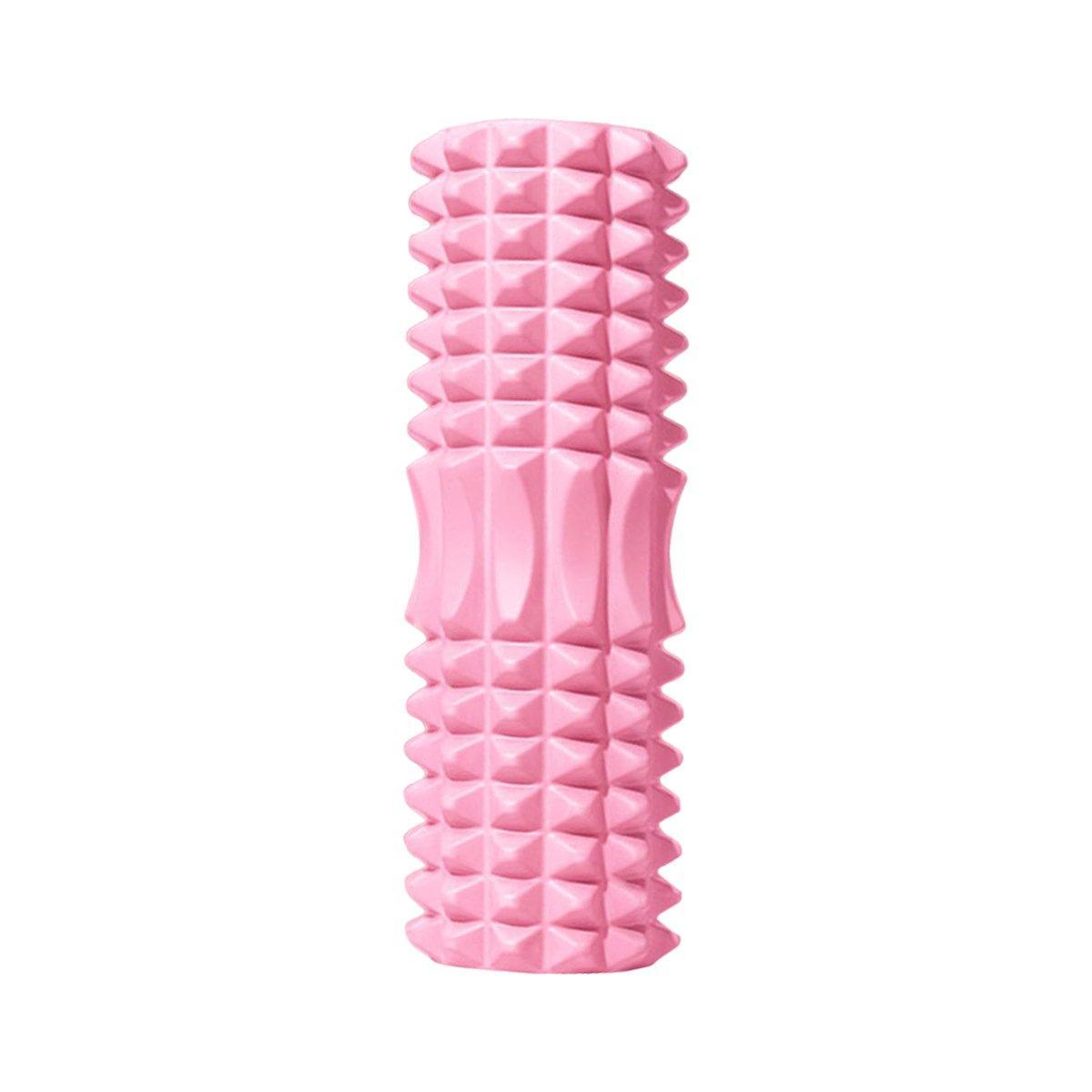 High Density EVA Foam Roller Yoga Massage Stick for Fitness - Crescent Style Pink - 33cm - Factory Direct Shop
