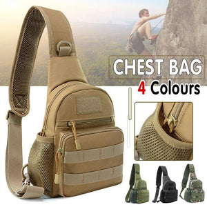 Man Shoulder Backpack Chest Bag Small Sling Cross Body Satchel Bag Outdoor - Camouflage - Factory Direct Shop