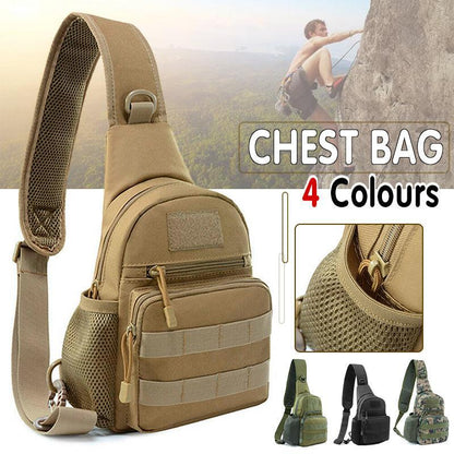 Man Shoulder Backpack Chest Bag Small Sling Cross Body Satchel Bag Outdoor - Camouflage - Factory Direct Shop