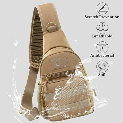 Man Shoulder Backpack Chest Bag Small Sling Cross Body Satchel Bag Outdoor - Camouflage - Factory Direct Shop