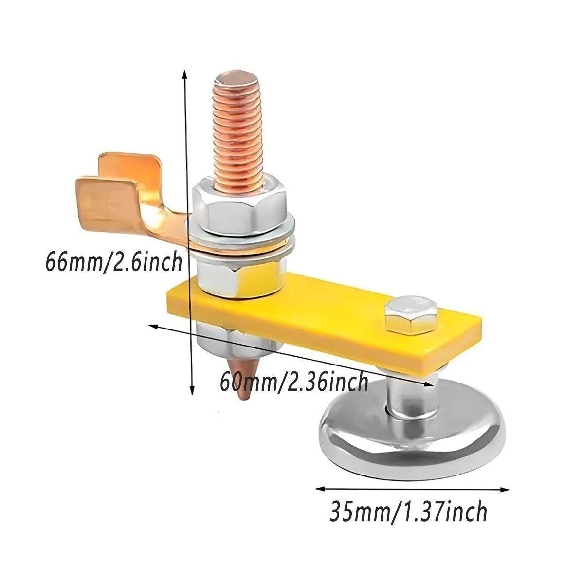 2pcs Magnetic Welding Ground Clamps Heavy Duty Metal Holder Magnet Support Tool - Single