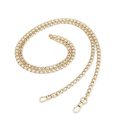 120cm Metal Handbag Shoulder Strap Bag Purse Chain Smooth Replacement Crossbody - Black