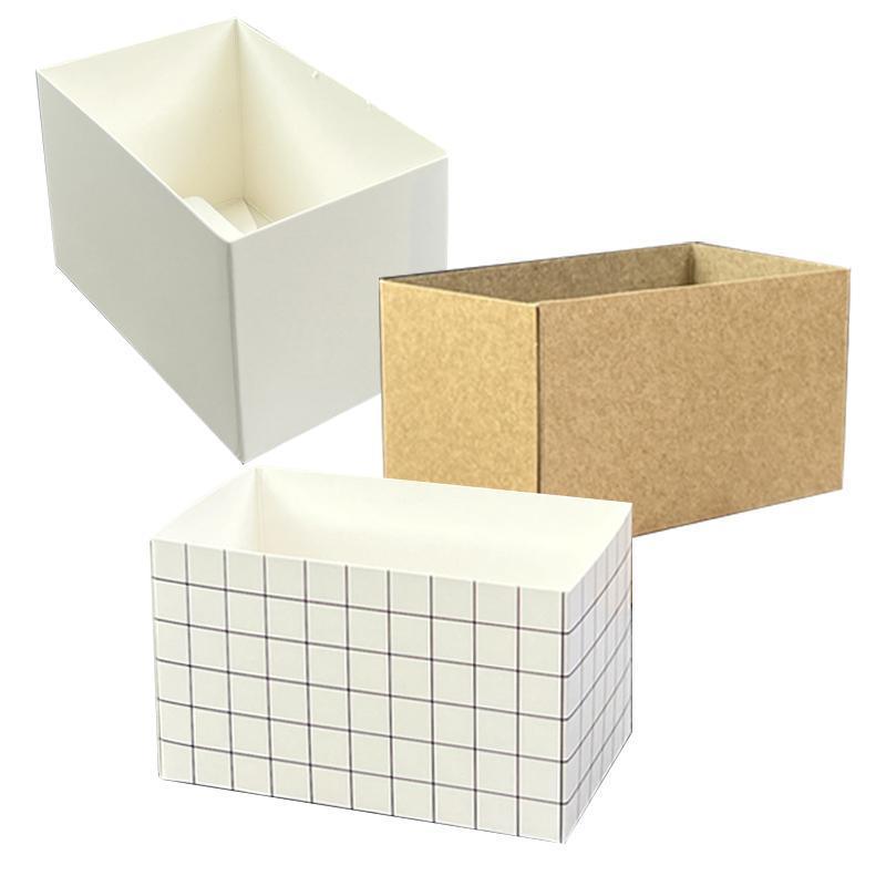 250PCS Sandwich Packaging Box Breakfast Hamburger Wrapping Box S Size - Black White