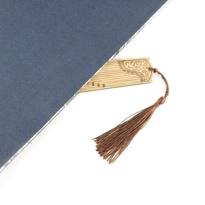 Chinese Style Bass Book Folder Book Clip Bamboo Bookmark Guitar Bookmark Lable - Guzheng